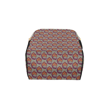 Chimpanzee Pattern Print Design 02 Diaper Bag Backpack
