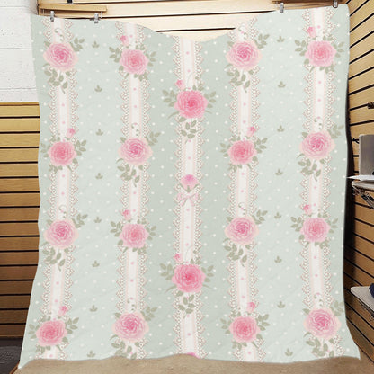 Rose Pattern Print Design RO016 Premium Quilt