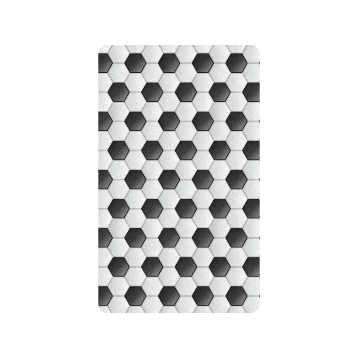 Soccer Ball Texture Print Pattern Rubber Doormat