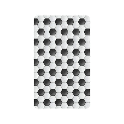 Soccer Ball Texture Print Pattern Rubber Doormat