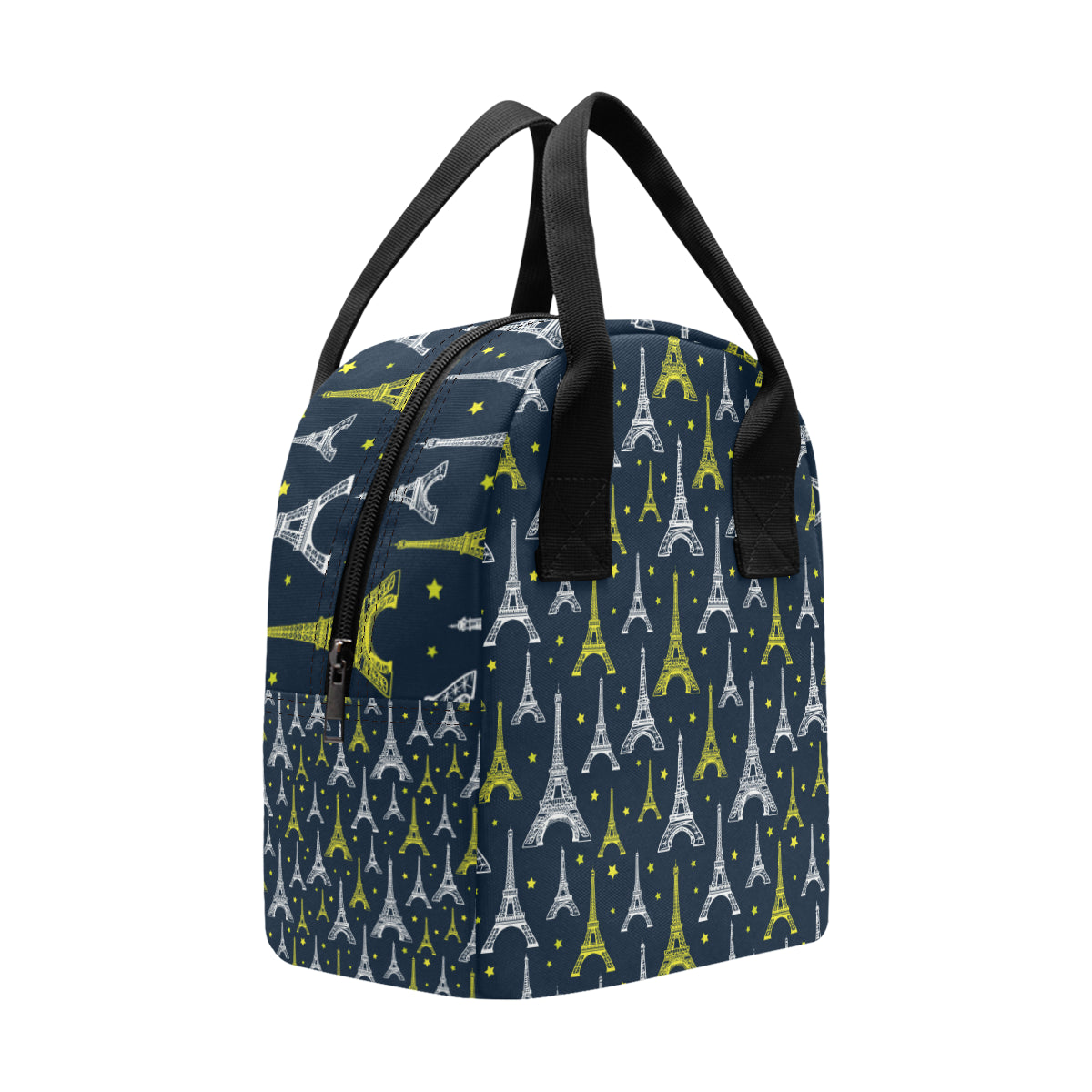 Eiffel Tower Star Print Insulated Lunch Bag