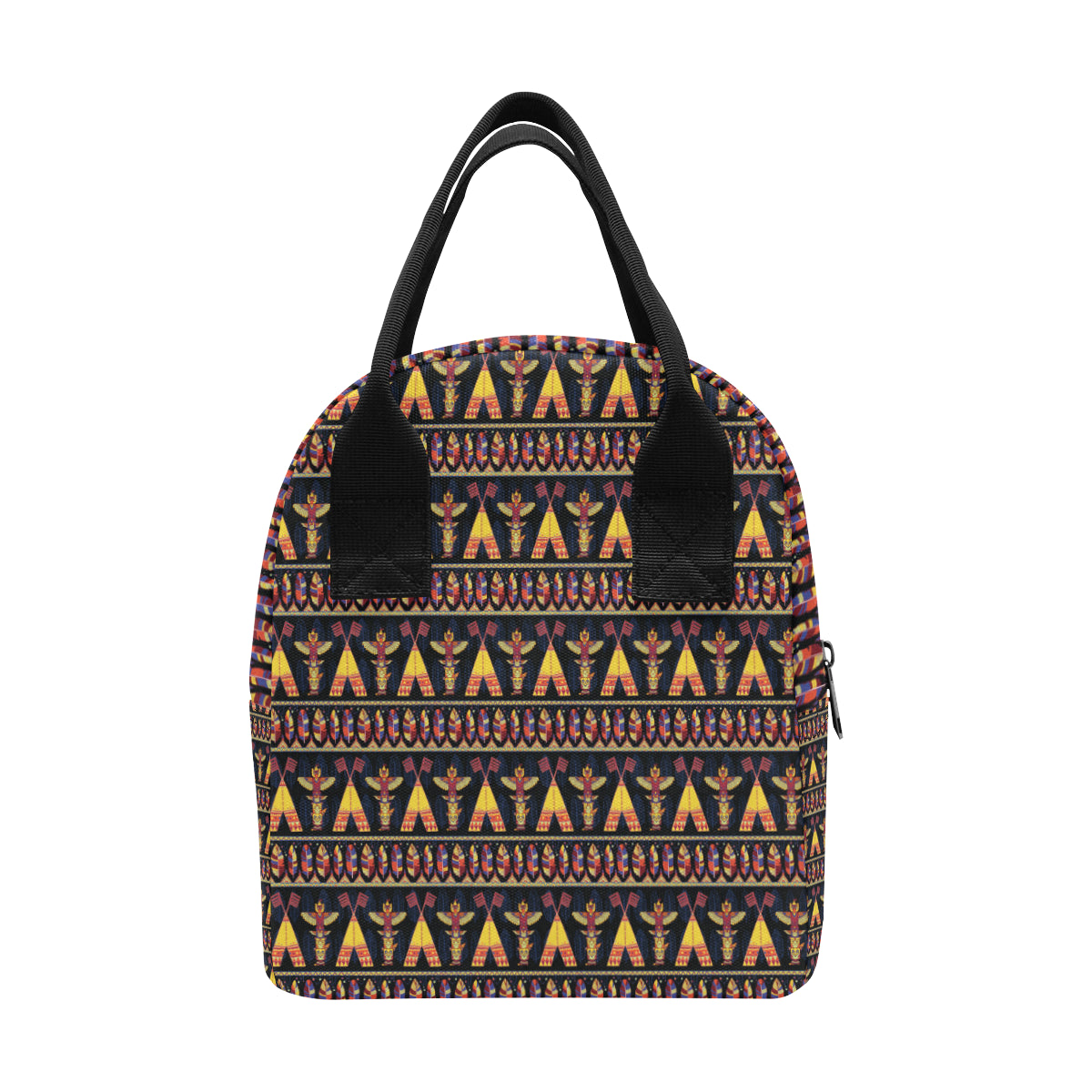 Totem Pole Design Insulated Lunch Bag