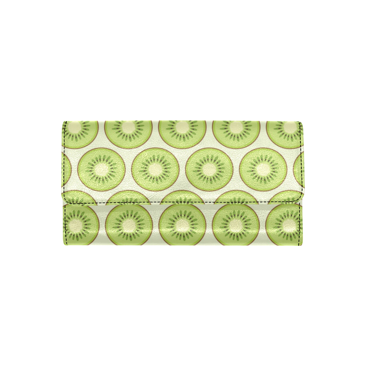 Kiwi Pattern Print Design KW02 Women's Trifold Wallet