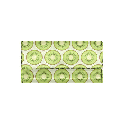 Kiwi Pattern Print Design KW02 Women's Trifold Wallet