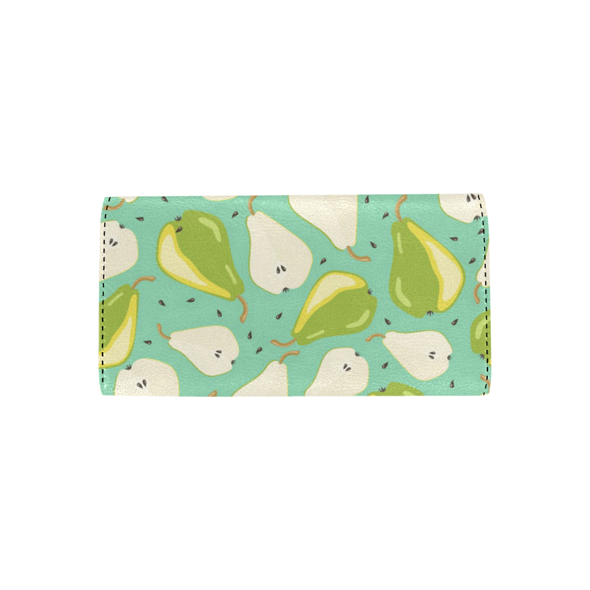 Pear Pattern Print Design PE04 Women's Trifold Wallet