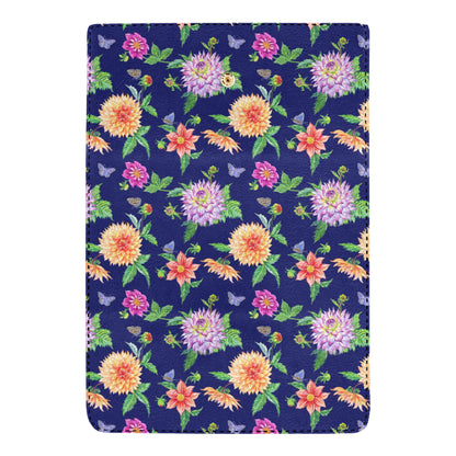 Dahlia Pattern Print Design DH010 Women's Trifold Wallet