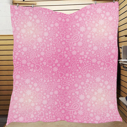 Breast cancer Pattern Print Design 02 Premium Quilt