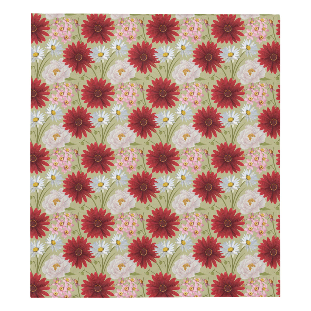 Gerberas Pattern Print Design GB07 Premium Quilt