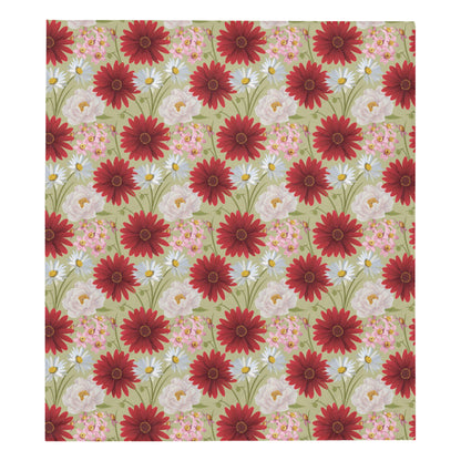 Gerberas Pattern Print Design GB07 Premium Quilt