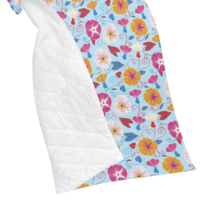 Morning Glory Pattern Print Design MG06 Premium Quilt