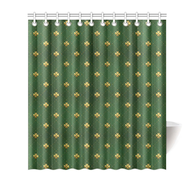 Clover  Pattern Print Design 01 Shower Curtain