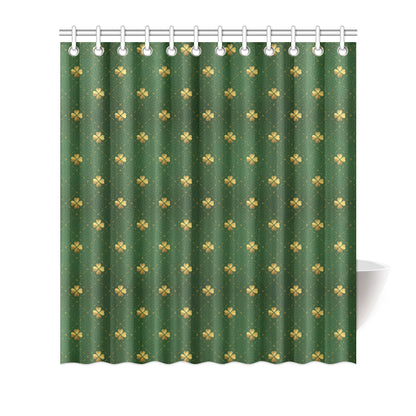 Clover  Pattern Print Design 01 Shower Curtain