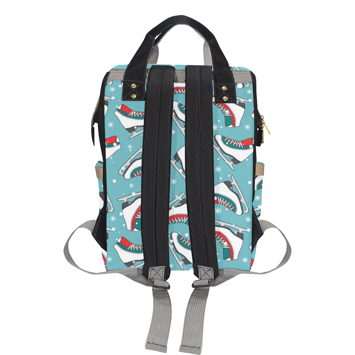 Ice Skate Pattern Print Design 03 Diaper Bag Backpack
