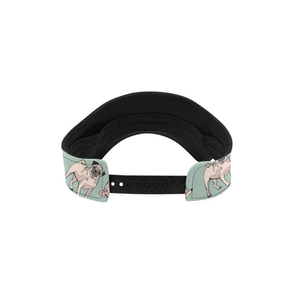 Pug Pattern Print Design A01 Unisex Sun Visor