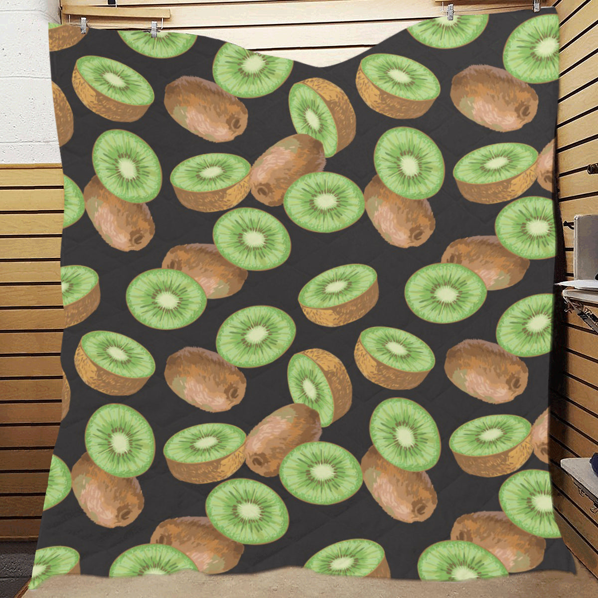 Kiwi Pattern Print Design KW03 Premium Quilt