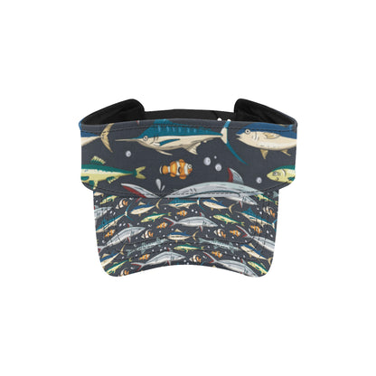 Swordfish Pattern Print Design 04 Unisex Sun Visor