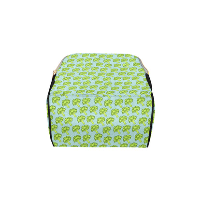 Broccoli Pattern Print Design 02 Diaper Bag Backpack