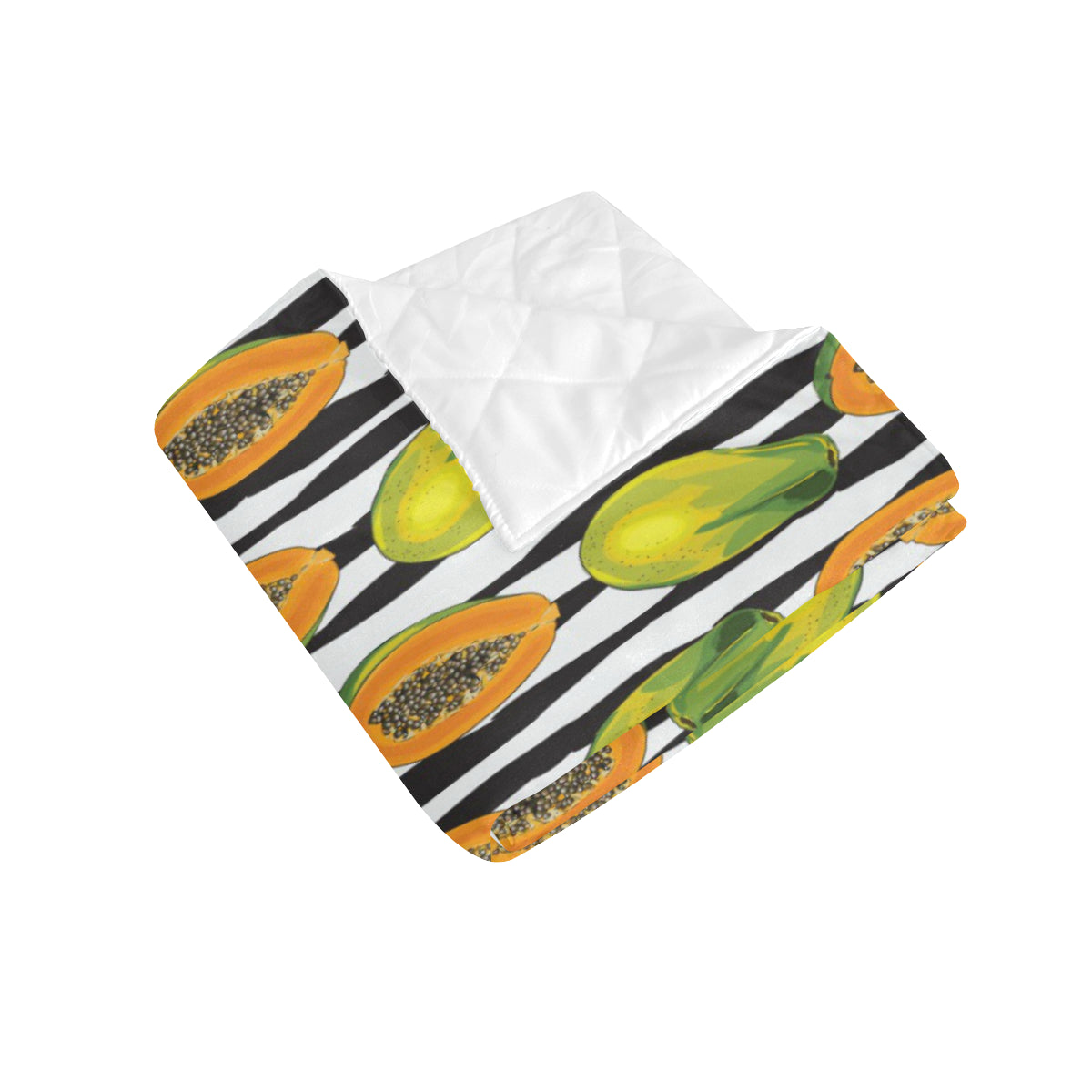Papaya Pattern Print Design PP01 Premium Quilt