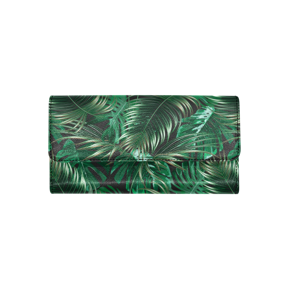 Tropical Flower Pattern Print Design TF012 Women's Trifold Wallet