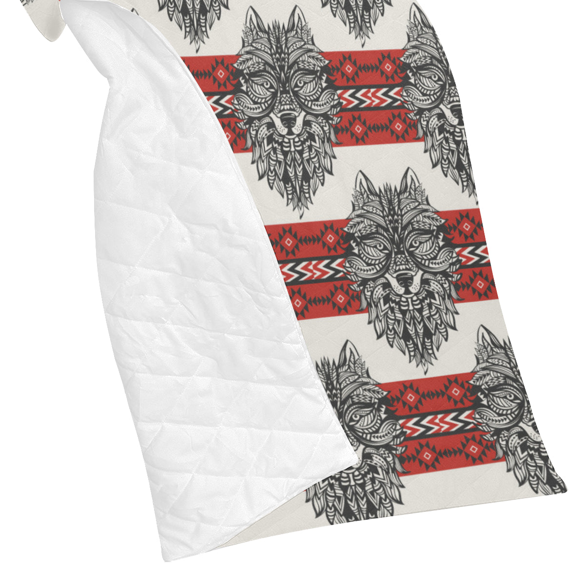 Native Indian Wolf Premium Quilt