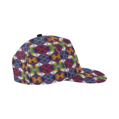 Chakra Eye Print Pattern Snapback Cap
