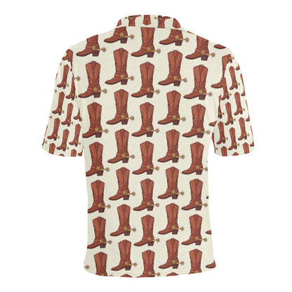 Cowboy Pattern Print Design 06 Men Polo Shirt