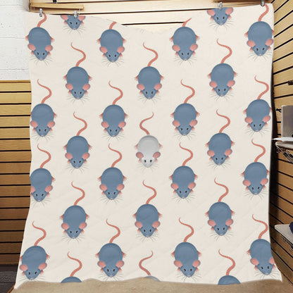 Rat Pattern Print Design 03 Premium Quilt