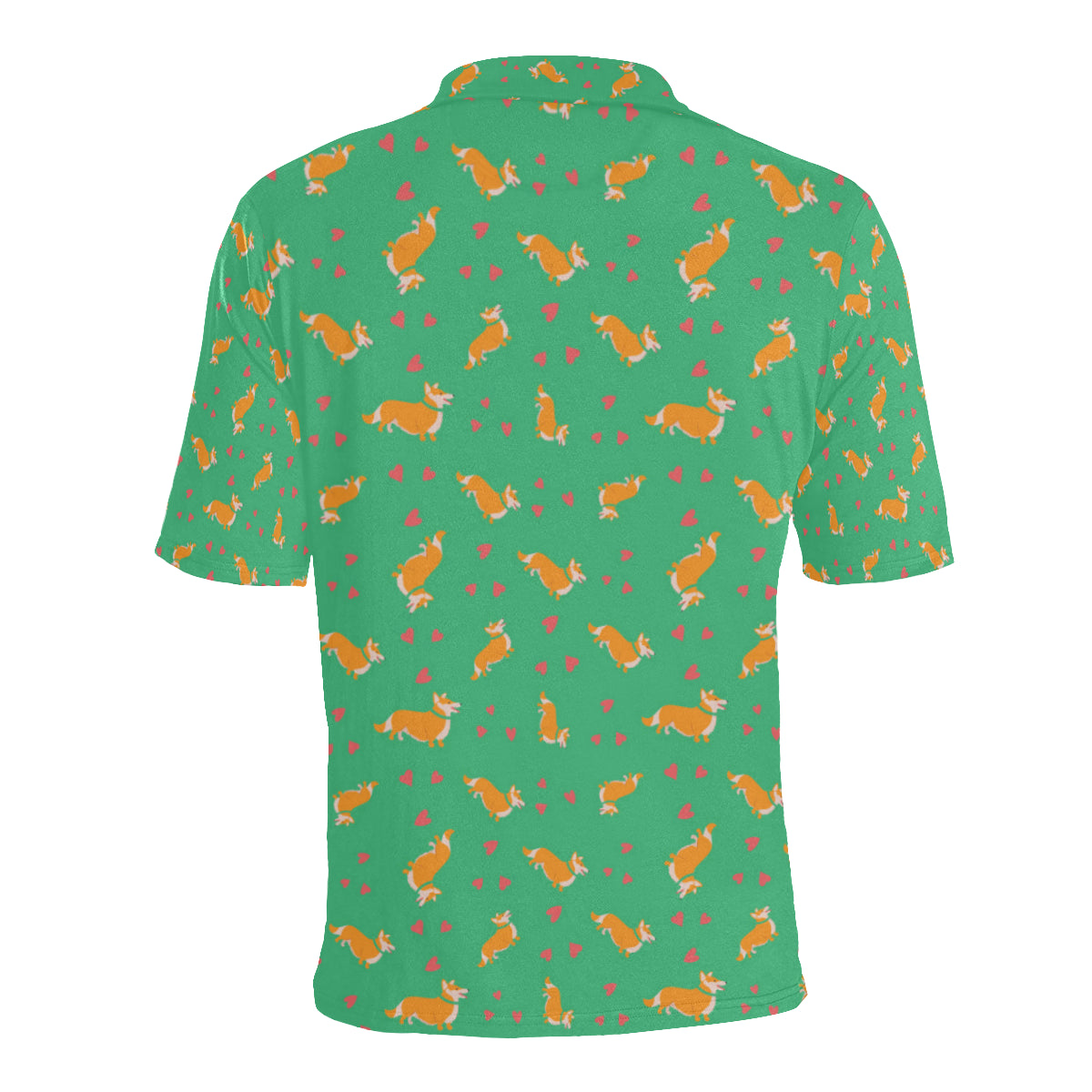 Cardigan Welsh Corgis Pattern Print Design 03 Men Polo Shirt