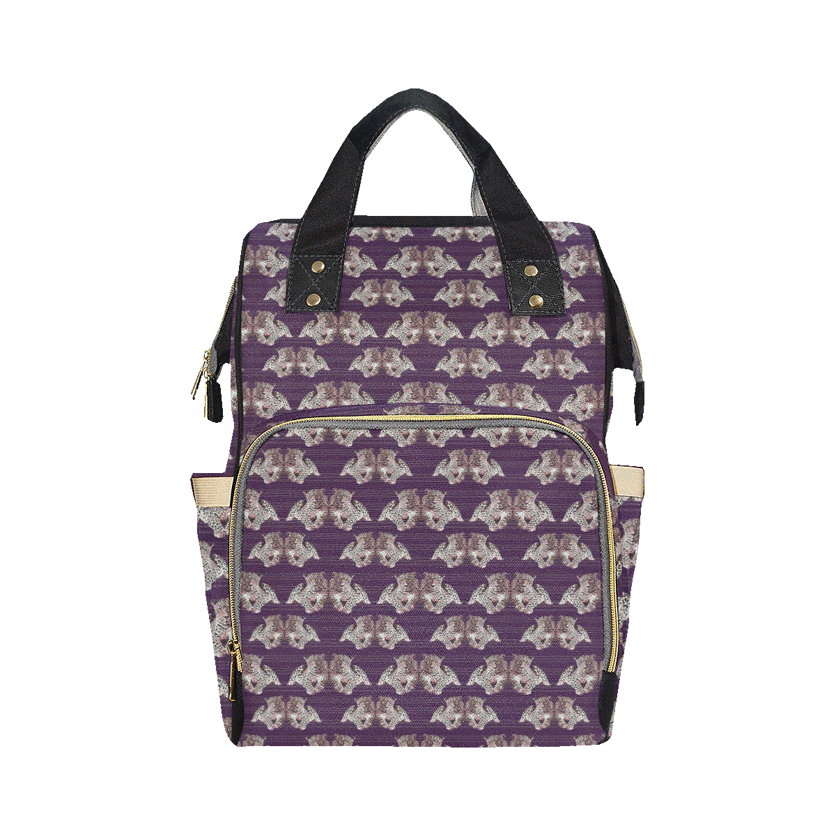 Leopard Pattern Print Design 01 Diaper Bag Backpack