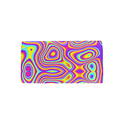 Liquid Pattern Print Design 06 Women's Trifold Wallet