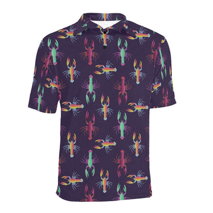 Lobster Print Design LKS402 Men Polo Shirt