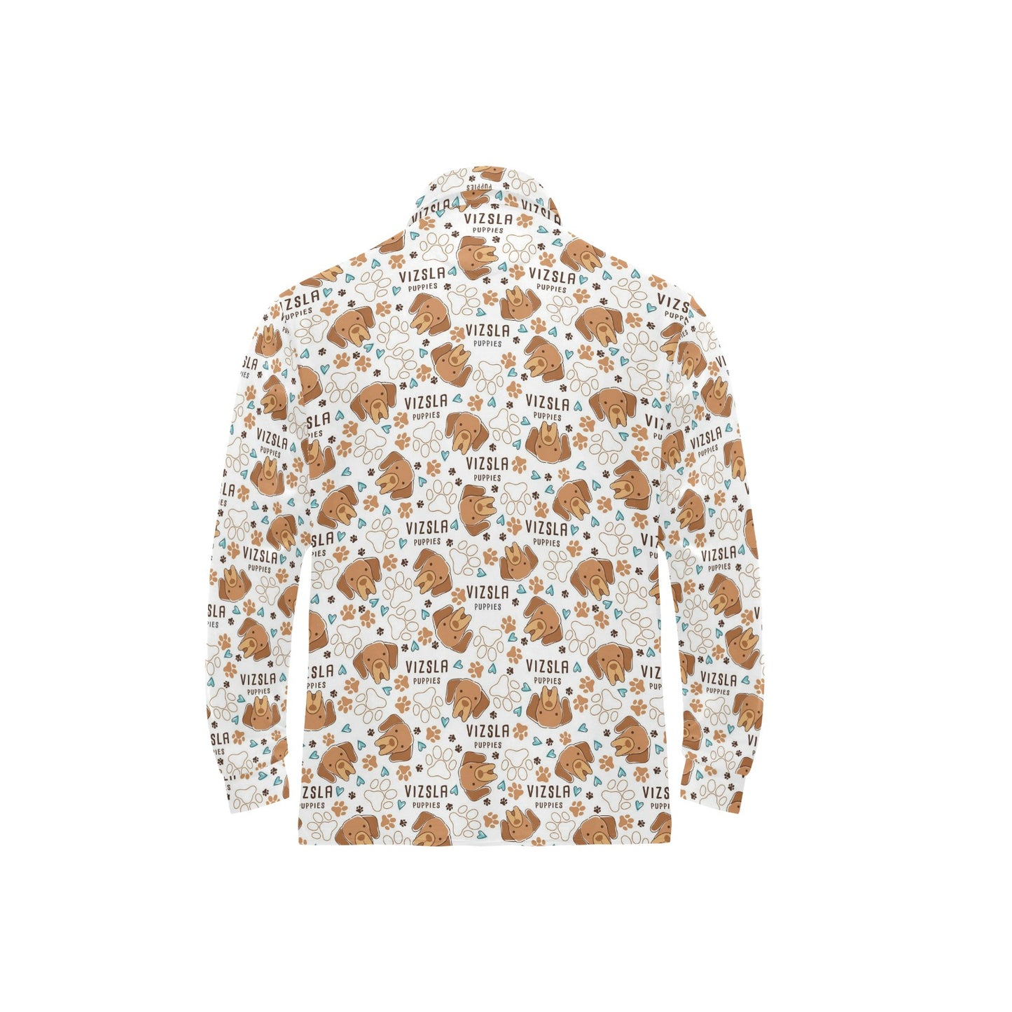 Vizslas Print Design LKS301 Long Sleeve Polo Shirt For Men's