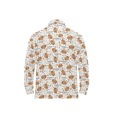Vizslas Print Design LKS301 Long Sleeve Polo Shirt For Men's