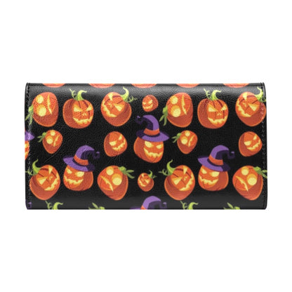 Witch Pumpkin Halloween Print LKS302 Women's Trifold Wallet