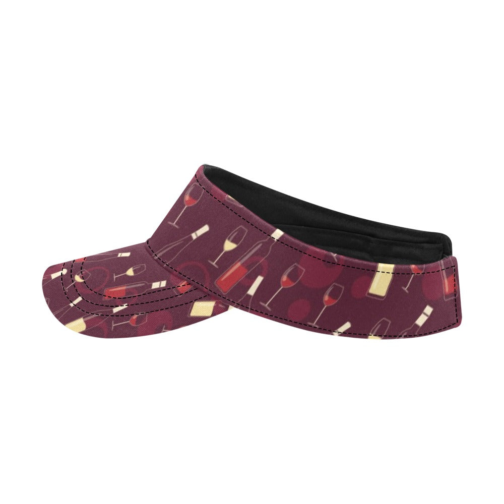 Wine Themed Print Design LKS302 Unisex Sun Visor