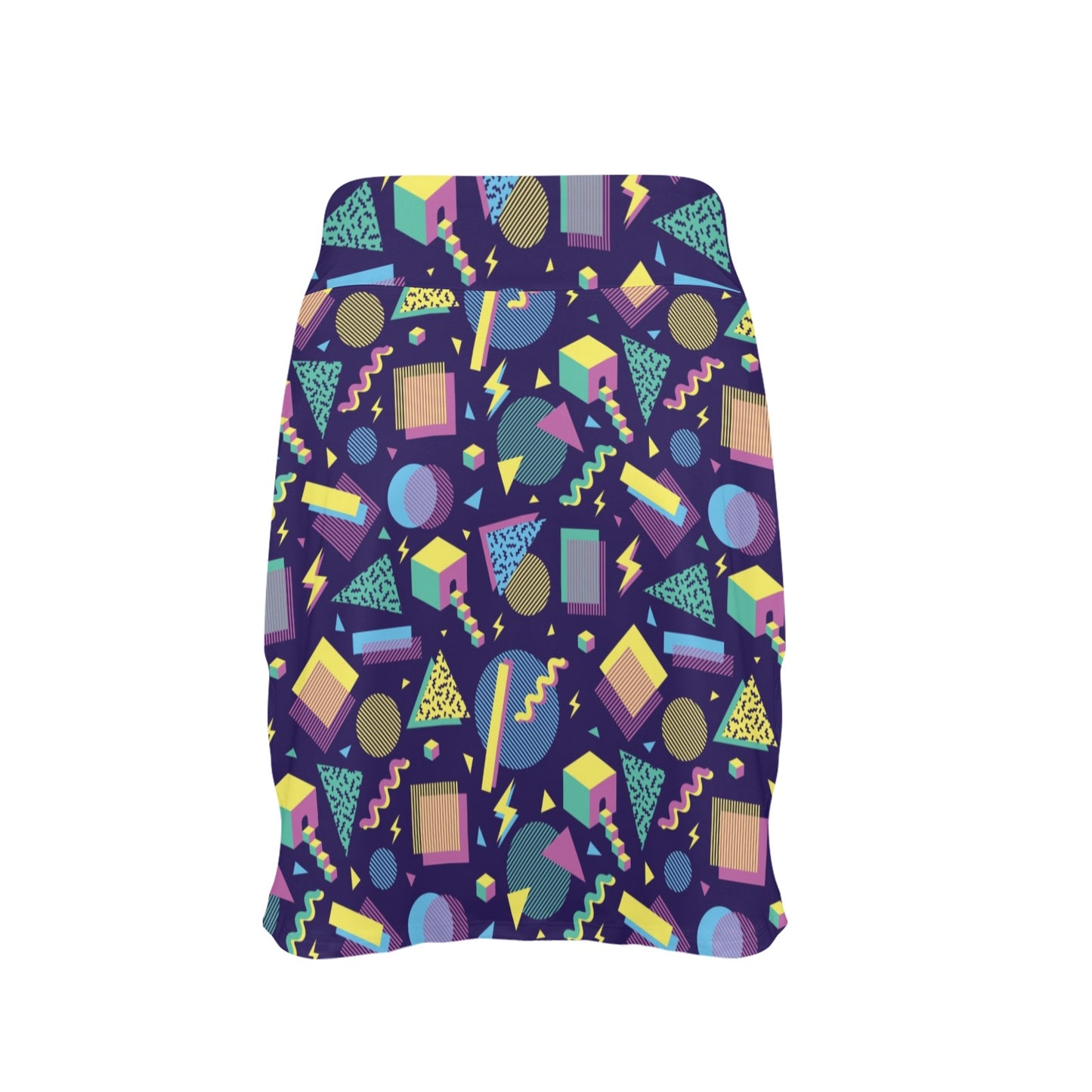 Geometric Print Design LKS401 17" Golf & Pickleball Skort with Pockets