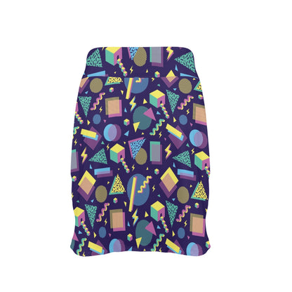 Geometric Print Design LKS401 17" Golf & Pickleball Skort with Pockets