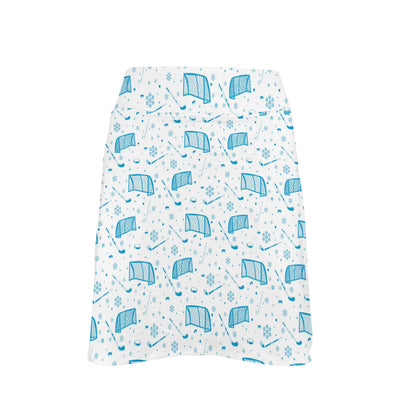 Hockey Print Design LKS303 17" Golf & Pickleball Skort with Pockets