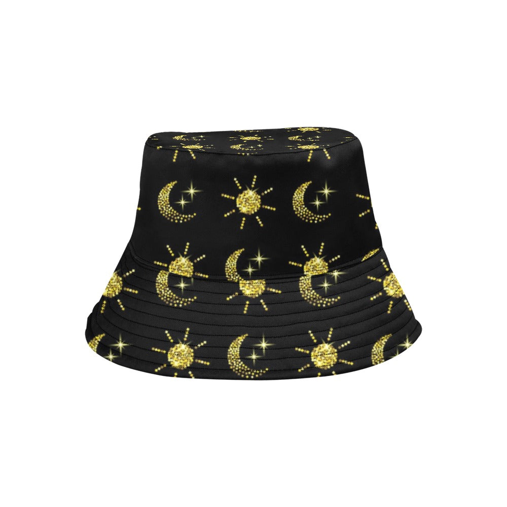 Sun Moon Print Design LKS304 Unisex Bucket Hat