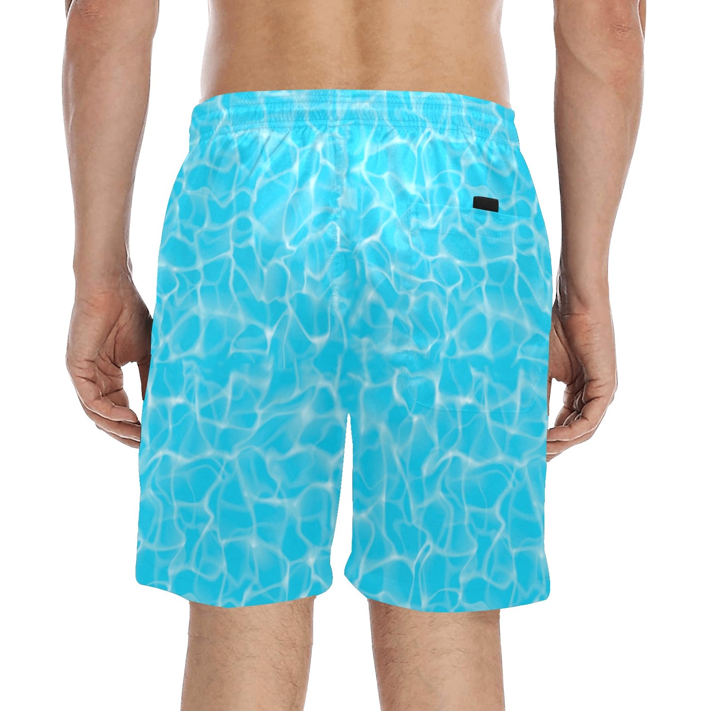 Swimming Pool Texture Print Design LKS301 Men's Swim Trunks Beach Shorts