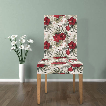 Hibiscus Print Design LKS3011 Dining Chair Slipcover