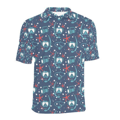 Scuba Equipment Print Design LKS302 Men Polo Shirt
