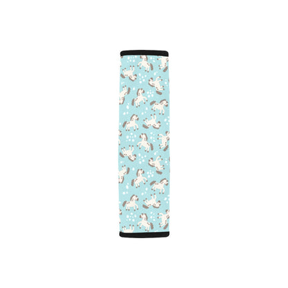 Horse Cute Print Design LKS306 Car Seat Belt Cover