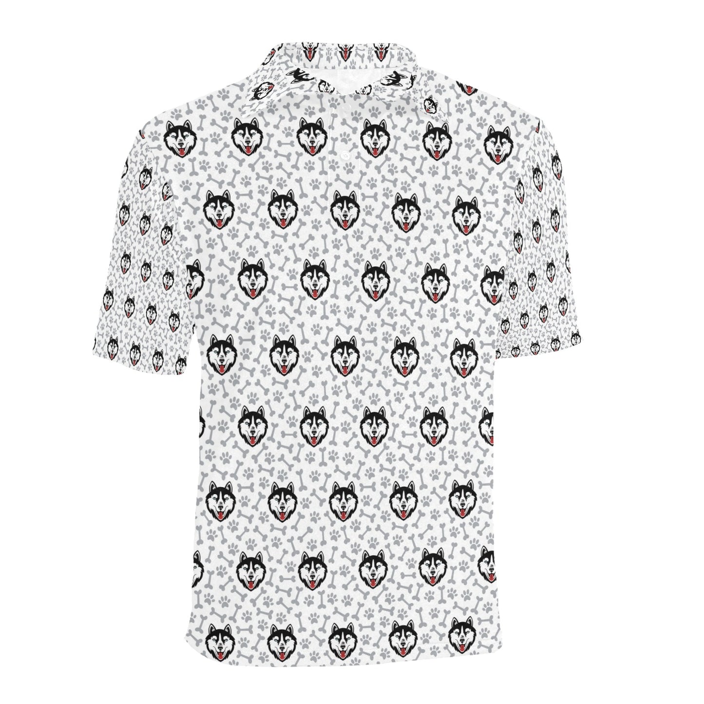 Siberian Huskies Print Design LKS305 Men Polo Shirt