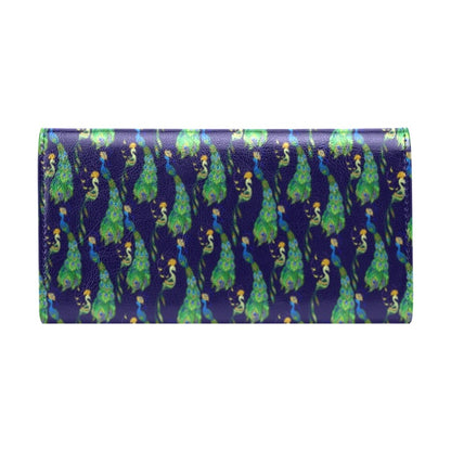 Peacock Art Design Print Women's Trifold Wallet