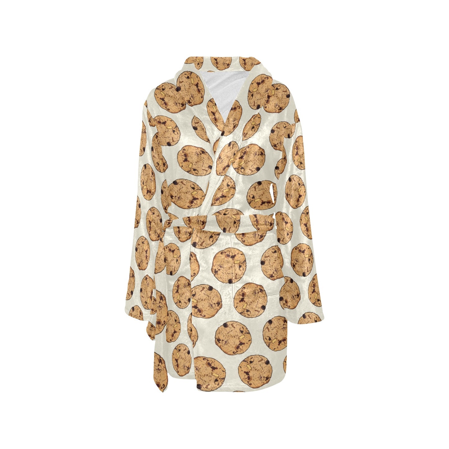 Cookie Pattern Print Design 05 Women's Fleece Robe