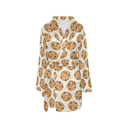 Cookie Pattern Print Design 05 Women's Fleece Robe