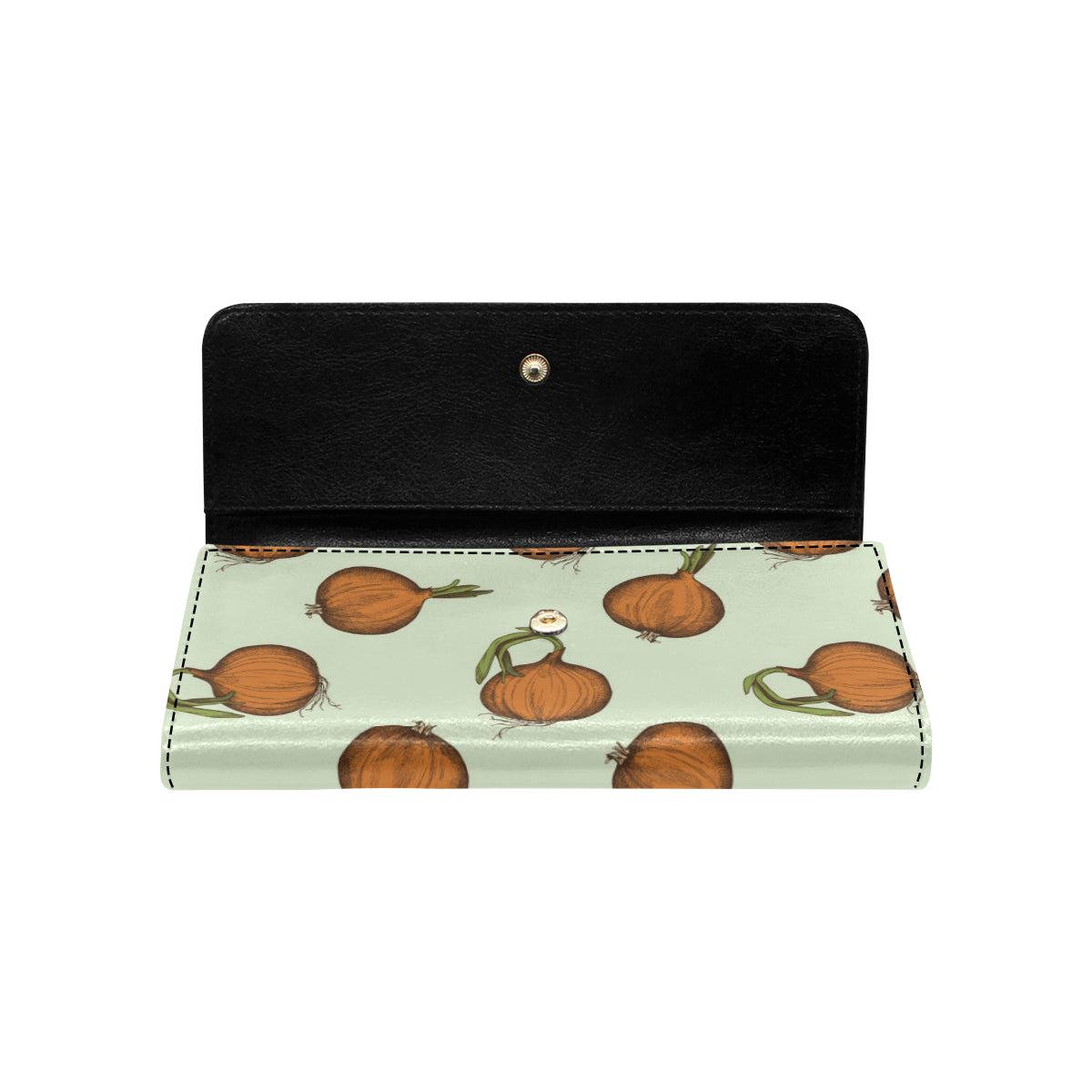 Onion Pattern Print Design A05 Women's Trifold Wallet