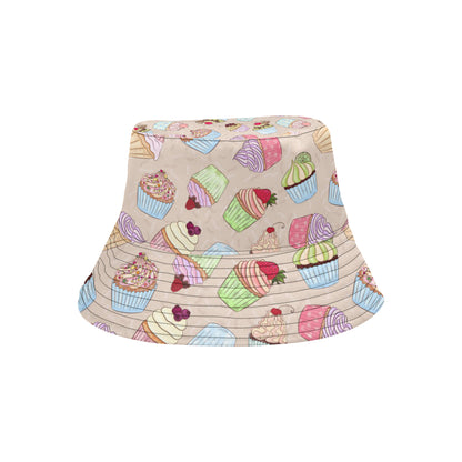 Cupcake Pattern Print Design CP06 Unisex Bucket Hat