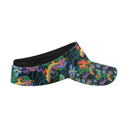Gecko Colorful Pattern Print Design 01 Unisex Sun Visor